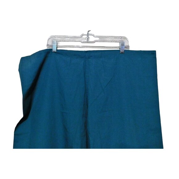 Urbane Scrub Pants 1X Petite Green Drawstring Polyester Cotton NEW - Picture 3 of 7